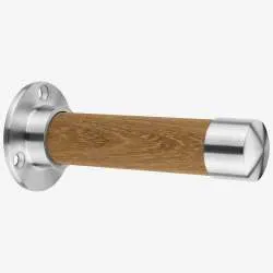 Maßgefertigten Garderobenhaken mit Holz Design: Seitenansicht